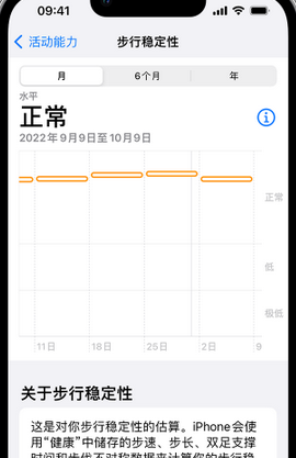 洮北iPhone手机维修如何在iPhone开启'步行稳定性通知'