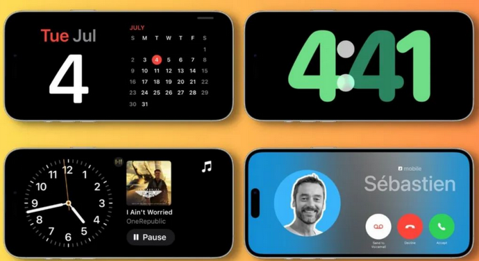 洮北苹果手机维修分享iOS17横屏充电待机显示有什么好处 