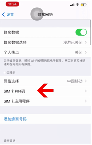 洮北苹果14维修网分享如何给iPhone14的SIM卡设置密码 