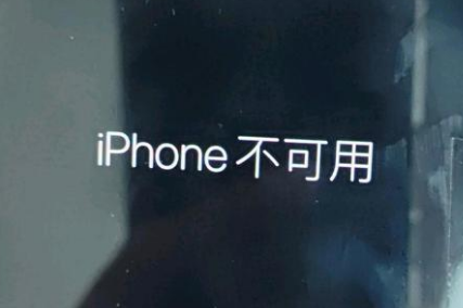 洮北苹果服务网点分享锁屏界面显示“iPhone 不可用”如何解决 